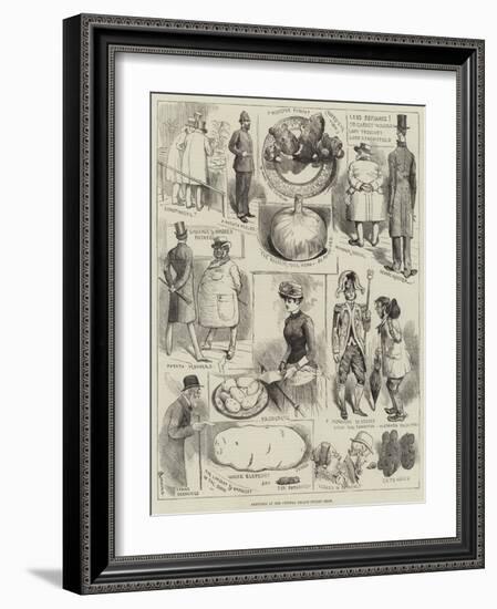 Sketches at the Crystal Palace Potato Show-Alfred Courbould-Framed Giclee Print