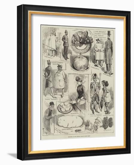 Sketches at the Crystal Palace Potato Show-Alfred Courbould-Framed Giclee Print