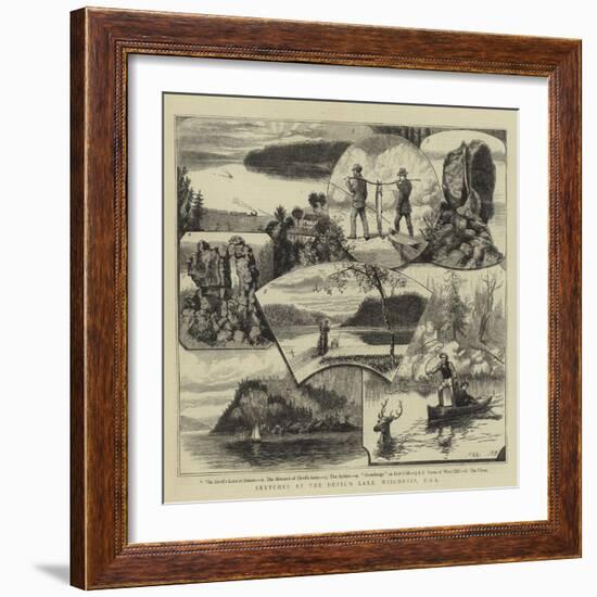 Sketches at the Devil's Lake, Wisconsin, USA-Walter William May-Framed Giclee Print