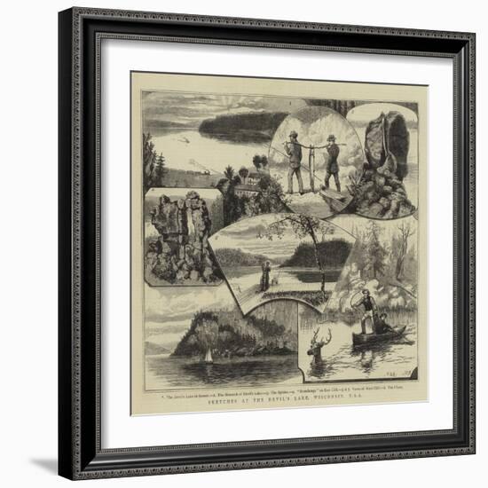 Sketches at the Devil's Lake, Wisconsin, USA-Walter William May-Framed Giclee Print