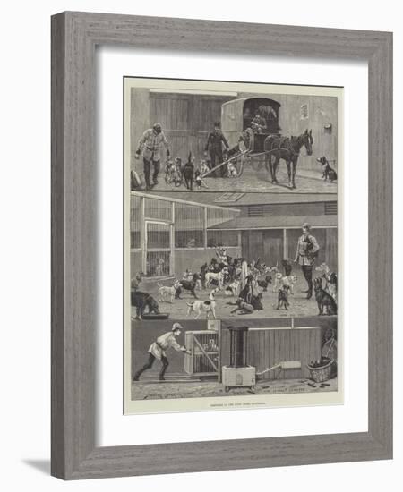 Sketches at the Dogs' Home, Battersea-Stanley Berkeley-Framed Giclee Print