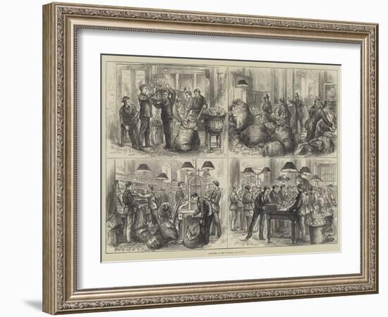 Sketches at the General Post-Office-null-Framed Giclee Print