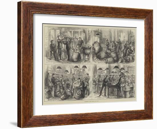 Sketches at the General Post-Office-null-Framed Giclee Print