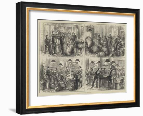 Sketches at the General Post-Office-null-Framed Giclee Print