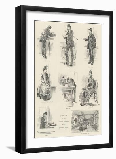 Sketches at the General Register Office, Somerset House-William Douglas Almond-Framed Giclee Print