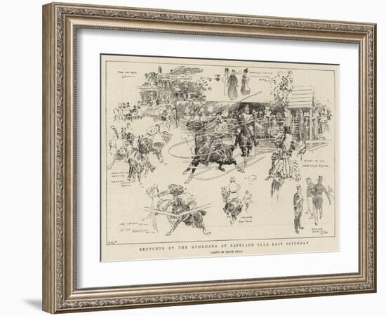 Sketches at the Gymkhana at Ranelagh Club Last Saturday-Frank Craig-Framed Giclee Print