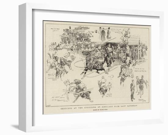 Sketches at the Gymkhana at Ranelagh Club Last Saturday-Frank Craig-Framed Giclee Print