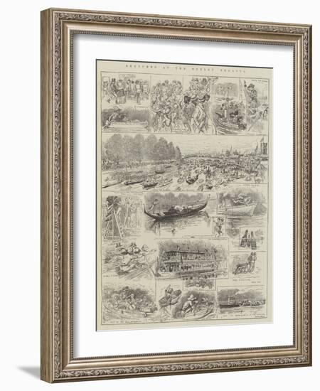 Sketches at the Henley Regatta-Alfred Courbould-Framed Giclee Print