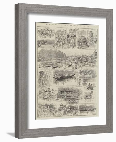 Sketches at the Henley Regatta-Alfred Courbould-Framed Giclee Print