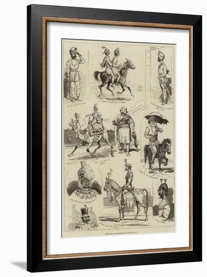 Sketches at the Imperial Durbar, Delhi-null-Framed Giclee Print