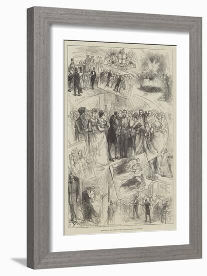 Sketches at the International Municipal Ball at Guildhall-Charles Robinson-Framed Giclee Print