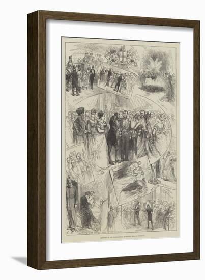 Sketches at the International Municipal Ball at Guildhall-Charles Robinson-Framed Giclee Print