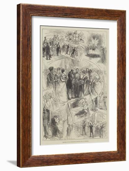 Sketches at the International Municipal Ball at Guildhall-Charles Robinson-Framed Giclee Print