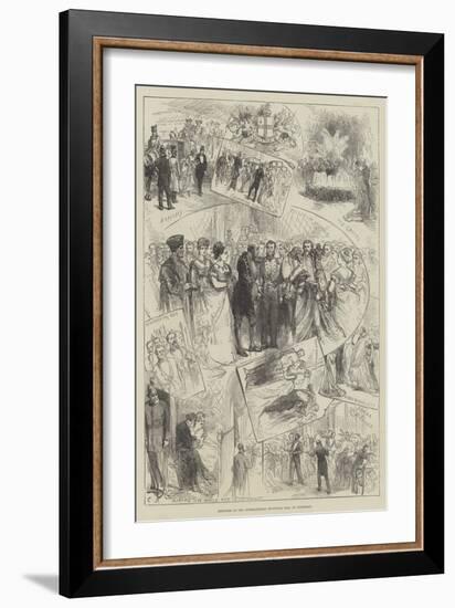 Sketches at the International Municipal Ball at Guildhall-Charles Robinson-Framed Giclee Print