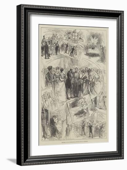 Sketches at the International Municipal Ball at Guildhall-Charles Robinson-Framed Giclee Print