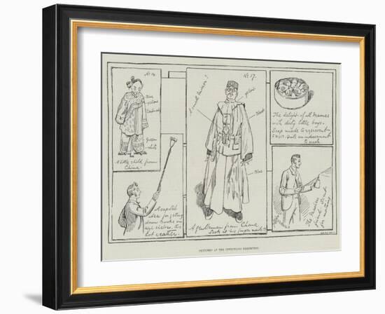 Sketches at the Inventions Exhibition-Alfred Courbould-Framed Giclee Print