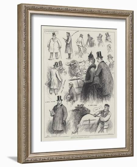 Sketches at the Islington Cattle Show-Henry Stephen Ludlow-Framed Giclee Print