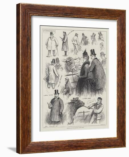 Sketches at the Islington Cattle Show-Henry Stephen Ludlow-Framed Giclee Print