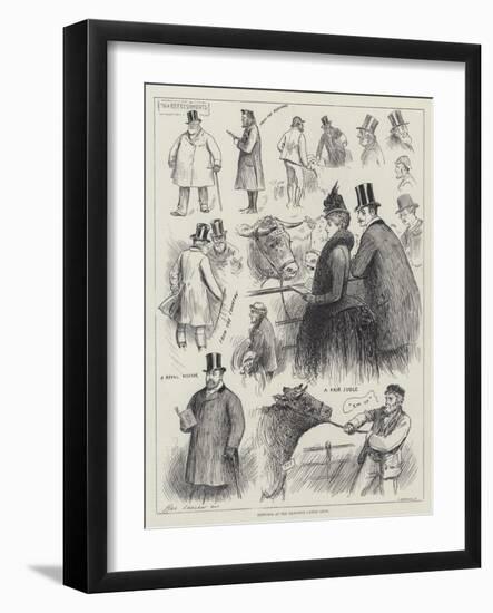 Sketches at the Islington Cattle Show-Henry Stephen Ludlow-Framed Giclee Print