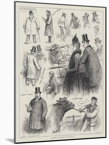 Sketches at the Islington Cattle Show-Henry Stephen Ludlow-Mounted Giclee Print