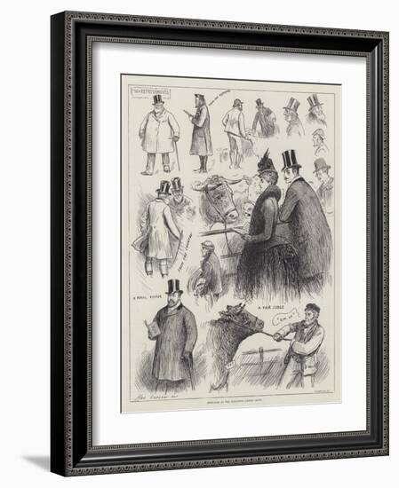 Sketches at the Islington Cattle Show-Henry Stephen Ludlow-Framed Giclee Print