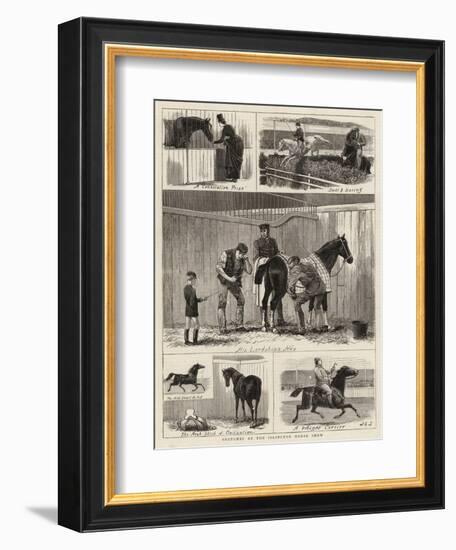 Sketches at the Islington Horse Show-John Charles Dollman-Framed Giclee Print