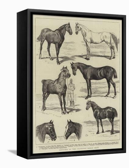 Sketches at the Islington Horse Show-Alfred Chantrey Corbould-Framed Premier Image Canvas