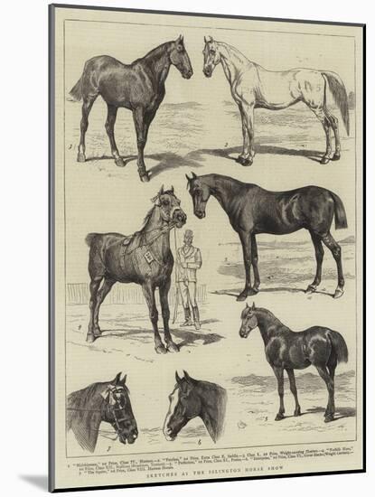 Sketches at the Islington Horse Show-Alfred Chantrey Corbould-Mounted Giclee Print