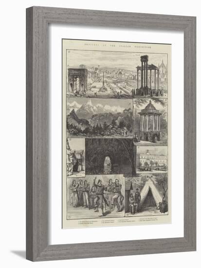 Sketches at the Italian Exhibition-null-Framed Giclee Print