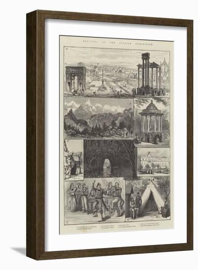 Sketches at the Italian Exhibition-null-Framed Giclee Print