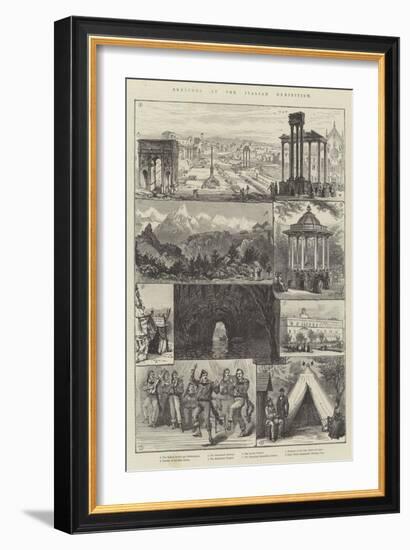 Sketches at the Italian Exhibition-null-Framed Giclee Print