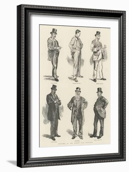 Sketches at the London Coal Exchange-William Douglas Almond-Framed Giclee Print