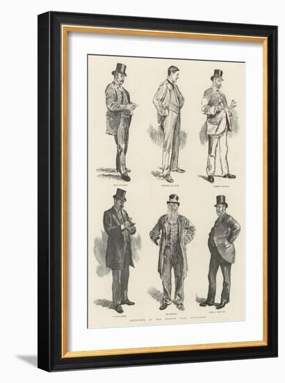 Sketches at the London Coal Exchange-William Douglas Almond-Framed Giclee Print