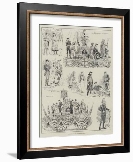 Sketches at the Lord Mayor's Show-William Douglas Almond-Framed Giclee Print