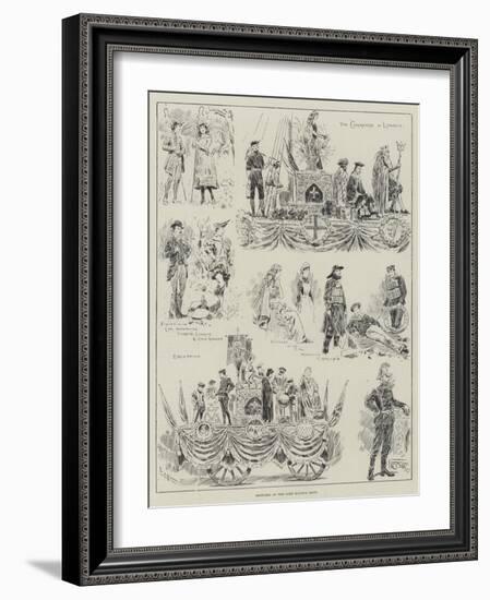 Sketches at the Lord Mayor's Show-William Douglas Almond-Framed Giclee Print