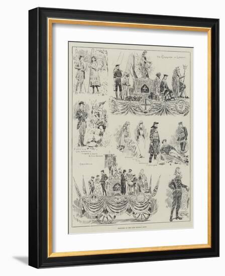 Sketches at the Lord Mayor's Show-William Douglas Almond-Framed Giclee Print