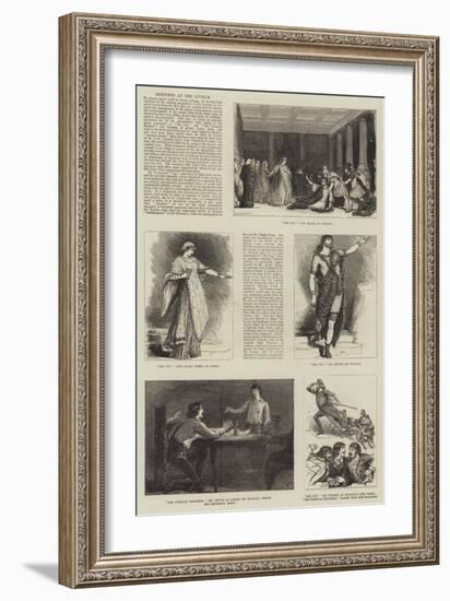 Sketches at the Lyceum-Francis S. Walker-Framed Giclee Print