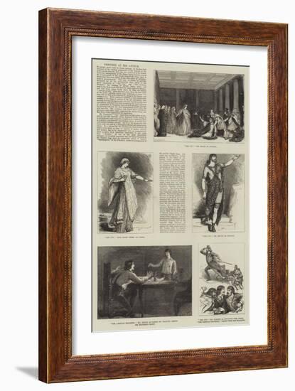 Sketches at the Lyceum-Francis S. Walker-Framed Giclee Print