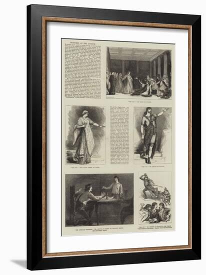 Sketches at the Lyceum-Francis S. Walker-Framed Giclee Print