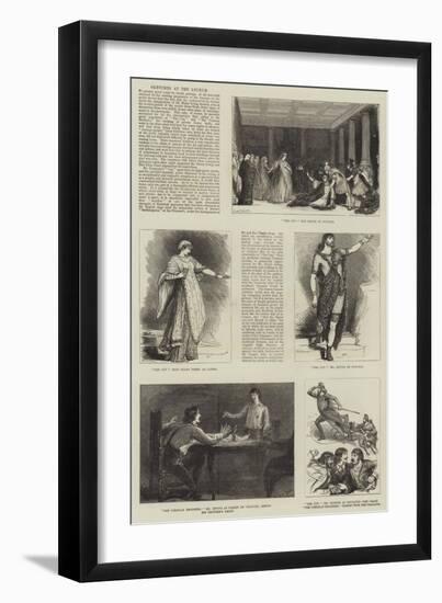 Sketches at the Lyceum-Francis S. Walker-Framed Giclee Print