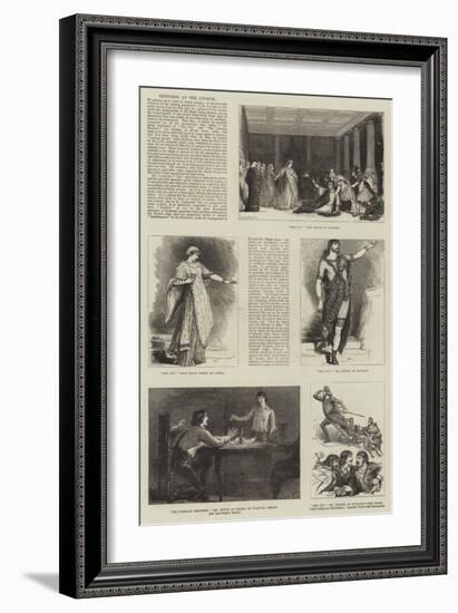 Sketches at the Lyceum-Francis S. Walker-Framed Giclee Print