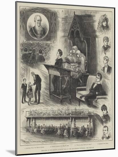 Sketches at the Mayor's Juvenile Ball at the Manchester Townhall-Henry Stephen Ludlow-Mounted Giclee Print