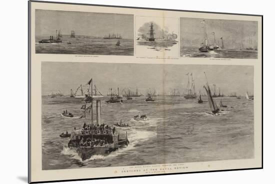 Sketches at the Naval Review-William Lionel Wyllie-Mounted Giclee Print