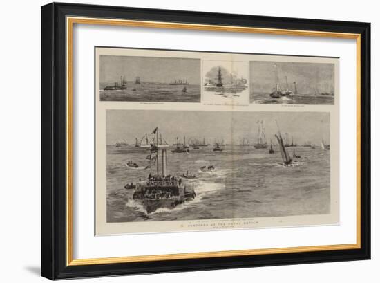 Sketches at the Naval Review-William Lionel Wyllie-Framed Giclee Print