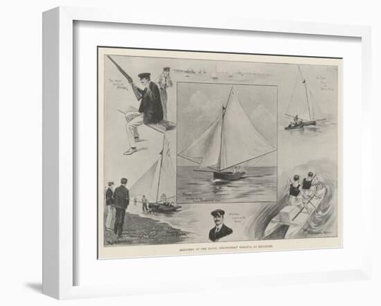 Sketches at the Naval Volunteers' Regatta at Brighton-Ralph Cleaver-Framed Giclee Print