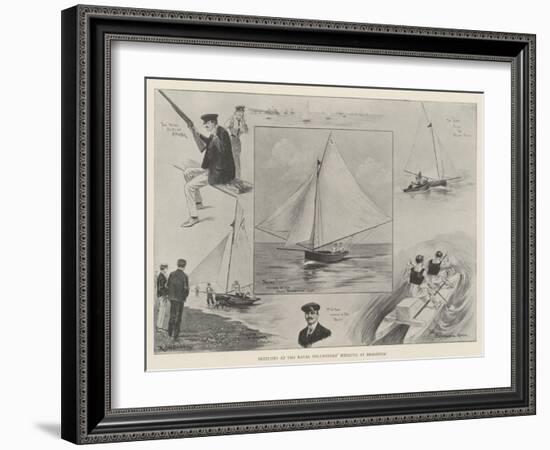 Sketches at the Naval Volunteers' Regatta at Brighton-Ralph Cleaver-Framed Giclee Print