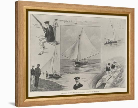 Sketches at the Naval Volunteers' Regatta at Brighton-Ralph Cleaver-Framed Premier Image Canvas