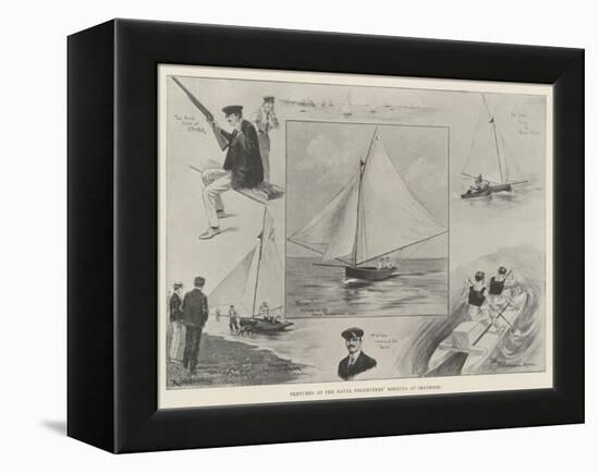 Sketches at the Naval Volunteers' Regatta at Brighton-Ralph Cleaver-Framed Premier Image Canvas