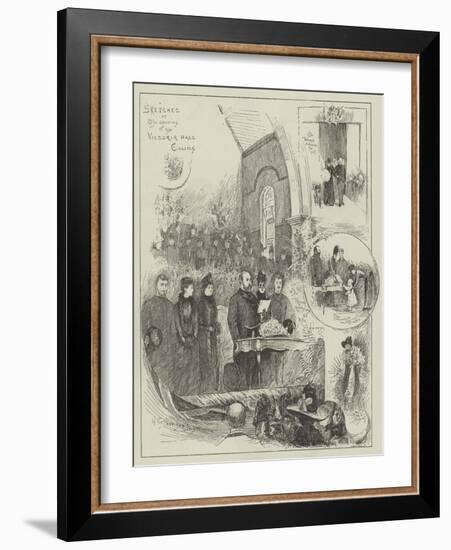 Sketches at the Opening of the Victoria Hall, Ealing-Henry Charles Seppings Wright-Framed Giclee Print