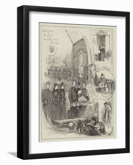 Sketches at the Opening of the Victoria Hall, Ealing-Henry Charles Seppings Wright-Framed Giclee Print